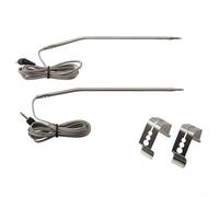 Trurovem Sonda de carne de acero inoxidable de repuesto para ThermoPro TP25 TP27, grado alimenticio 304 termómetro de parrilla con clip, punta de sensor de 2.6 pulgadas para barbacoa al aire libre (2