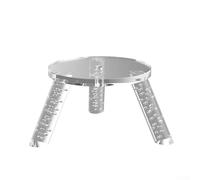 Trurovem Soporte de altavoz de escritorio acrílico transparente para Echo Studio, Dot Max y Spot 2024, soporte de trípode resistente con diseño que ahorra espacio para configuración de audio de