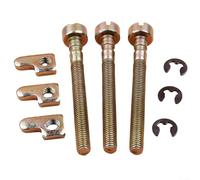 Trurovem Tornillo ajustador de tensor de cadena compatible con motosierra 41 136 137 141 142 235 240, pieza de repuesto 530016110 530015826 530038593, perno tensor de cadena, paquete de 3