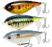 TRUSCEND PoPobait con Anzuelos BKK, Señuelos Flotantes para la Pesca de Lubinas, Luciopercas, Siluros, Muskies y Percas, Cebos de pesca agua Dulce o Salada, Increíbles Regalos para la Pesca en Familia