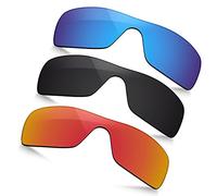 TRUSHELL Lentes polarizadas de repuesto para Oakley Turbine Rotor OO9307 Gafas de sol -Ocean Blue+Black+Fire Red