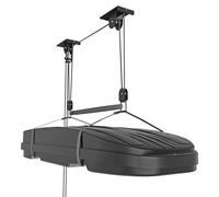 TRUSOON Elevador de almacenamiento de techo para caja de carga, elevador de almacenamiento de garaje resistente, sistema de elevación de polea de garaje para transportistas de techo, soporta hasta 150