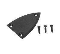 Truss Rod Cover 3 Hole Plastic | Replace Broken or Dirty Guitar Parts | Universal Accessory for Bass/Acoustic/Electric | with 3 Screws Black