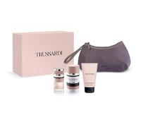 Trussardi Feminine - Caja de regalo para mujer, Eau de Parfum 90 ml, loción corporal 100 ml, neceser incluida