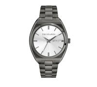 Trussardi Metropolitan Reloj Hombre, Tiempo y fecha - 42mm, Caña de rifle, 42 mm, Pulsera