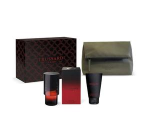 Trussardi Primo - Pack regalo para él: Eau de Parfum 100 ml + Champú Shower Gel 100 ml + Neceser Hombre