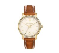 Trussardi Reloj Hombre, Analógico, Hora, Fecha, 39 mm, Colección T-INEDITO, Correa de Piel - R2451174003