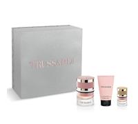 Trussardi Set de regalo para mujer con perfume en spray de 30 ml + perfume de tamaño viaje de 7 ml y crema corporal de 30 ml