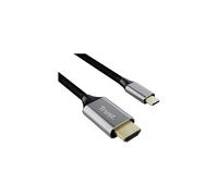 Cable Conversor HDMI 4K Trust CALYX/ USB Tipo-C Macho - HDMI Macho/ 2m/ Gris