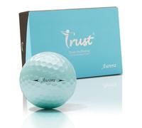 Trust Aurora Pelotas de Golf - Alta Visibilidad, Vuelo Largo y Recto, Uretano Cristal Tour, Núcleo Dinámico de 3 Piezas, 12 Pelotas, Azul Aurora
