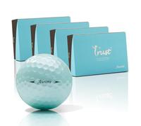 Trust Aurora Pelotas de Golf - Alta Visibilidad, Vuelo Largo y Recto, Uretano Cristal Tour, Núcleo Dinámico de 3 Piezas, 48 Pelotas, Azul Aurora