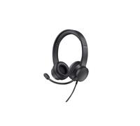 Trust Ayda Auriculares con Micrófono PC Ligero On Ear 3.5mm, Diadema Ajustable, Cable de 1,8 m, Control de Volumen Supraaural, Cascos per Oficina, Ordenador, Portátil, Laptop, Teams, Zoom - Negro