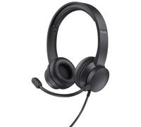 Auriculares Ayda con Cables USB (Negro) - TRUST