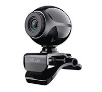 Webcam - Trust Exis, Para Windows y Mac, Negro