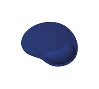 Trust Bigfoot Alfombrilla para Ratón Ergonómica con Reposamuñecas de Gel, Base Antideslizante, Mouse Pad con Superficie de Microfibra para Ordenador, PC, Portátil - Azul
