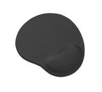 Trust Bigfoot Alfombrilla para Ratón Ergonómica con Reposamuñecas de Gel, Base Antideslizante, Mouse Pad con Superficie de Microfibra para Ordenador, PC, Portátil - Negro