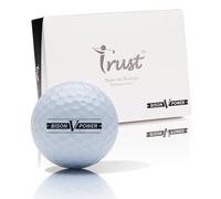 Trust Bolas de Golf Bison V Power | Diseñadas para Profesionales y Handicaps Bajos | Máxima Distancia | Alto Poder de Frenado | Vuelo Recto | Cubierta Uretano para Máximo Control - 12 Pelotas