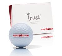 Trust Bolas de Golf Bison X Power | Diseñadas para Profesionales y Handicaps Bajos | Máxima Distancia | Alto Poder de Frenado | Vuelo Recto | Cubierta Uretano para Máximo Control - 12 Pelotas