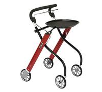 Trust Care Let's Go Rollator - rot/grau