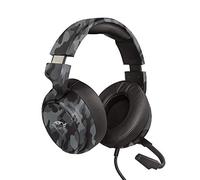 Trust Cascos Gaming GXT 433K Pylo Auriculares Gamer con Micrófono Plegable, Altavoces Activos de 50 mm, Cable Trenzado, para PS4, PS5, PC, Nintendo Switch, Xbox One, Xbox Series X - Negro Camuflaje