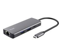 Trust Dalyx USB Tipo C 1000 Mbit/s Plata