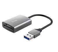 Trust Dalyx Lector de Tarjetas USB Rápido, Portátil/Macbook/PC/Chromebook | USB 3.2 Gen 1 rápido con conector USB-A, (micro) SD, SDHC y SDXC de hasta 2 TB, 104MB/s