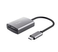 Trust Dalyx Lector de Tarjetas USB Rápido, USB 3.2 Gen 1 rápido con Conector USB-C, (Micro) SD, SDHC y SDXC de hasta 2 TB, 104MB/s, Ordenador Portátil/Macbook/PC/Chromebook