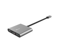 Trust Dalyx Adaptador multipuerto USB-C 3 en 1, Puerto USB-C PD para Cargar el Portátil, HDR y HDMI 1.4 (4K 30Hz), 5 Gbps Mediante USB 3.2 Gen 1, Ordenador Portátil/Macbook/PC/Chromebook