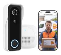 Trust DOORCAM-3000 Cámara IP WiFi 3MP Negro/Blanco