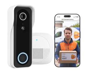 Trust DOORCAM-3000 Cámara IP WiFi 3MP Negro/Blanco
