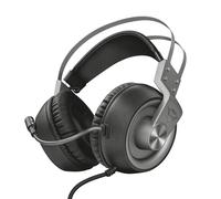 Trust Gaming Cascos GXT 430 Ironn Auriculares Gamer con Micrófono Flexible, Potentes Unidades Acústicas de 50 mm, Cable de Goma, para PS4, PS5, PC, Nintendo Switch, Xbox One, Xbox Series X - Negro