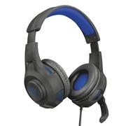 Trust Gaming Cascos PS4 & PS5 GXT 307B Ravu Auriculares Gamer con Micrófono Plegable y Corto y Diadema Ajustable, Cable de 2 m, para PlayStation 4 & 5 - Azul