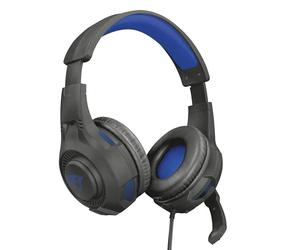 Trust Gaming Cascos PS4 & PS5 GXT 307B Ravu Auriculares Gamer con Micrófono Plegable y Corto y Diadema Ajustable, Cable de 2 m, para PlayStation 4 & 5 - Azul