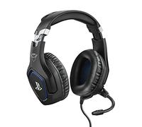 GXTrust 488 Forze Cascos PS4 y PS5 Auriculares de Gaming Licencia Oficial para PlayStation, Micrófono Plegable, Altavoces Activos de 50 mm, Cable Trenzado Nailon 1.2 m, Negro