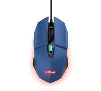 Trust Gaming GXT 109B Felox Ratón Gaming con 6 Botones Programables, Iluminación LED Multicolor, Software Incluido, 200-6400 dpi, Cable USB 150 cm, Mouse Gamer para PC/Portátil - Azul