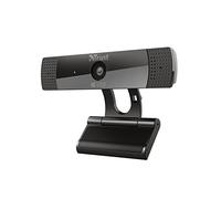 Trust Gaming GXT 1160 Vero Webcam Full HD, 1920 x 1080, Enfoque Fijo, 30 FPS, Micrófono Integrado, Balance de Blancos Automático, Cámara Web USB para Skype, Youtube, Twitch y Streaming - Negro