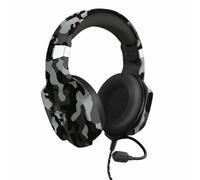Trust Gaming GXT 1323 Altus Auriculares Gaming, Over Ear, Control de Volumen, Cable Adaptador, Cascos Gamer para PC Nintendo Switch, PS4, PS5, Xbox One, Xbox Series X - Negro Camuflaje