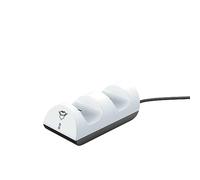 Trust Gaming GXT 254 Cargador Mando PS5, Base de Carga para Playstation 5 DualSense, Alimentación USB, 2 Puertos, Estación de Carga Dual con Indicator LED - Blanco