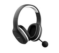 Trust Gaming GXT 391 Thian Cascos Gaming Inalambricos, Auriculares PS4, PS5, 5.8 GHz, Dongle USB, Over Ear, Recargable, Multi-Platform, Cascos con Microfono para PC Ligeros y Sostenibles - Negro