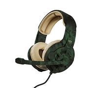 Trust Gaming GXT 411C Radius Auriculares Gaming Multiplataforma para PC, PS5, PS4, Xbox, Nintendo Switch, Mobile, Over Ear, Jack de 3.5 mm, Control de Volumen, Micrófono Ajustable - Verde Camuflaje