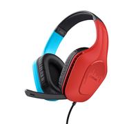 GXTrust Zirox Cascos Gaming Ligeros para Nintendo Switch, Azul/Rojo