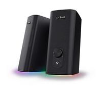 Trust Gaming GXT 612 Cetic Altavoz Bluetooth 2.0, Altavoces PC con Iluminación RGB, 18W (10W RMS), 76% de Plástico Reciclado, Alimentación USB, Altavoces Bluetooth Ordenador Portátil - Negro
