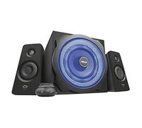Trust Gaming GXT 628 Tytan Altavoces PC Gaming 2.1 con Subwoofer LED, 120 W, Jack 3,5 mm, Sistema de Altavoces para Ordenador, Portátil, Smartphone, Tablet - Negro