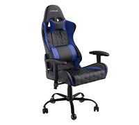 Trust Gaming GXT 708B Resto Silla Giratoria Gaming Completa de 360° con Cojines Extraíbles, Bloqueo y Altura Ajustable para Juegos, PC - Azul