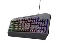 Trust Gaming GXT 836 Evocx Teclado Gamer AZERTY francés con Cable USB, 78% de plásticos reciclados, iluminación LED RGB, 25 Teclas antighosting, Teclado Gaming Membrana, PC/portátil