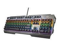 Trust Gaming GXT 877 Scarr Teclado Mecánico, QWERTY + Nederlandse Toetsenbord - Gris