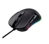 Trust Gaming Mouse GXT 922 Ybar Full RGB LED Iluminado, 6 Botones sensibles, Cable USB Trenzado para computadora/computadora portátil/PC/Mac - Negro