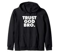 TRUST GOD BRO Sudadera con Capucha