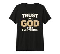 Trust God Over Everything Christian Faith Religious Camiseta Premium