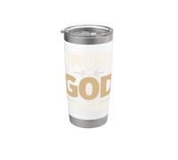 Trust God Over Everything Christian Faith Religious Vaso térmico de acero inoxidable de doble pared